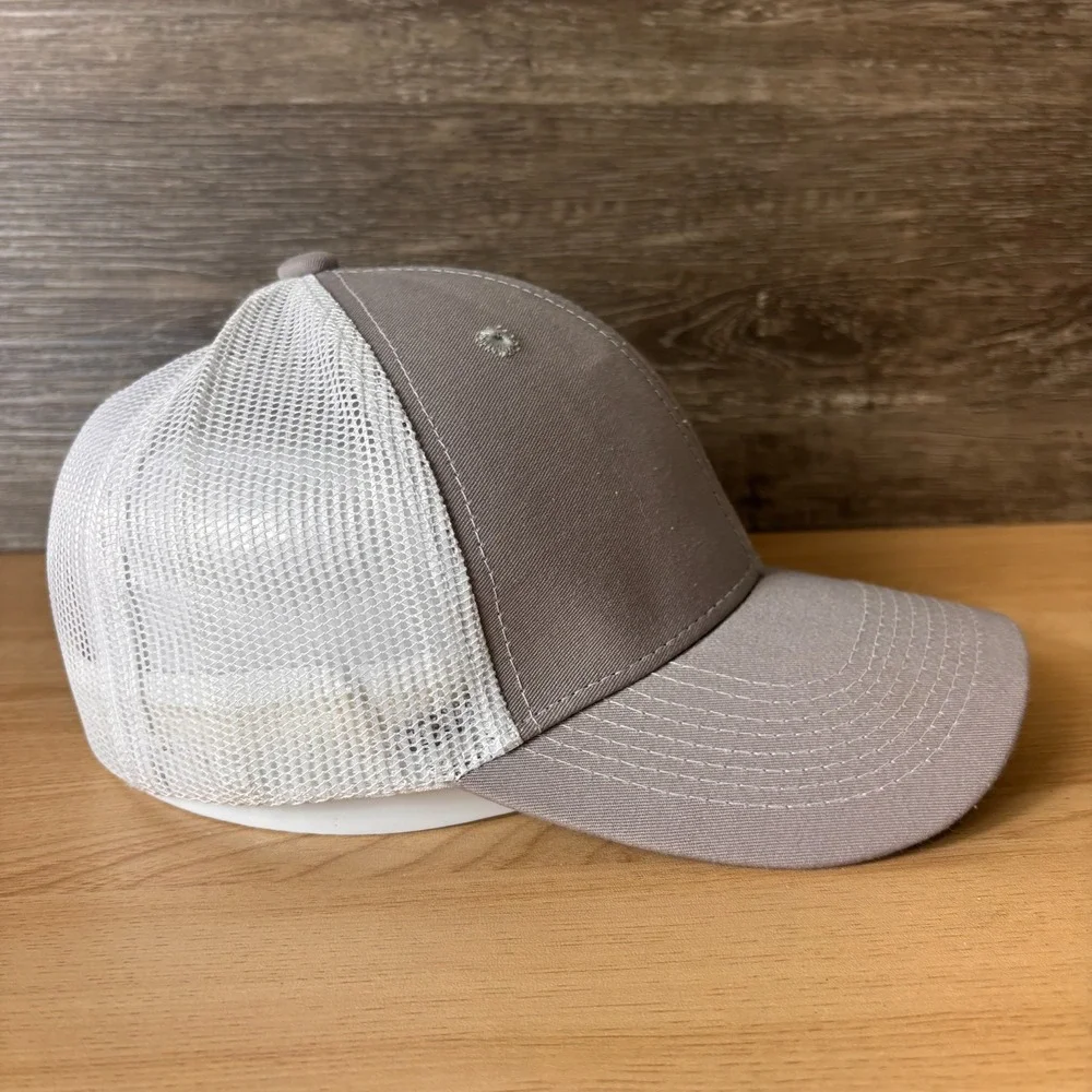 Durango Hat‎ Cap Snap Back Gray Mesh Trucker Embroidered Mens